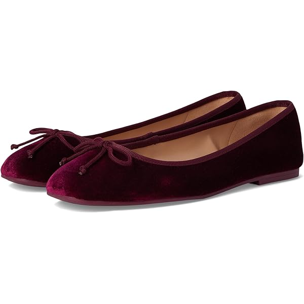 Amazon.com | Cole Haan Womens Paget Ballet Flats Black Garnet 5