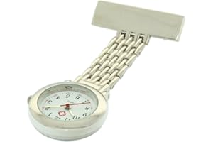 FOBTIME Silicone Pocket Brooch Clip Fob Medical Nurse Watch Pocket Clock Gift for Hospital Doctors Nursing Timepiece