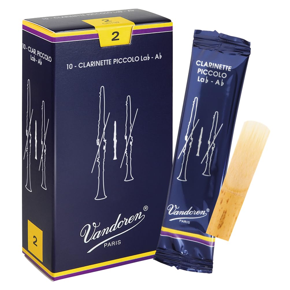 Vandoren CR132 Traditional Ab Piccolo Clarinet Reeds (Strength 2) (Pack of 10)