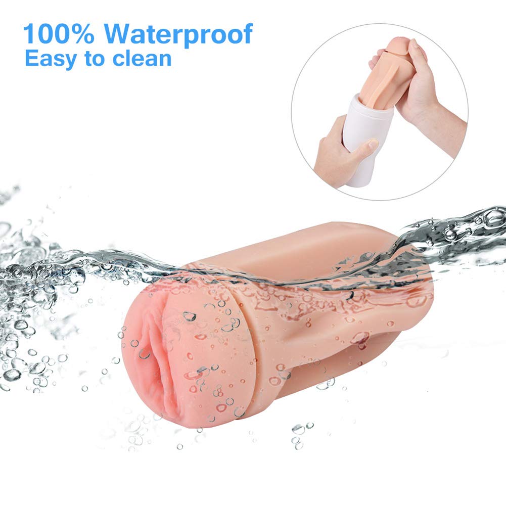 Male Masturbators Cup Adult Sex Toys Realistic Textured Pocket Vagina Pussy Man Masturbation Real-Life Touch Feeling