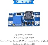 Youmile 5x DC-DC Boost Converter 2V-24V to 5V-28V 2A Adjustable Voltage view 2