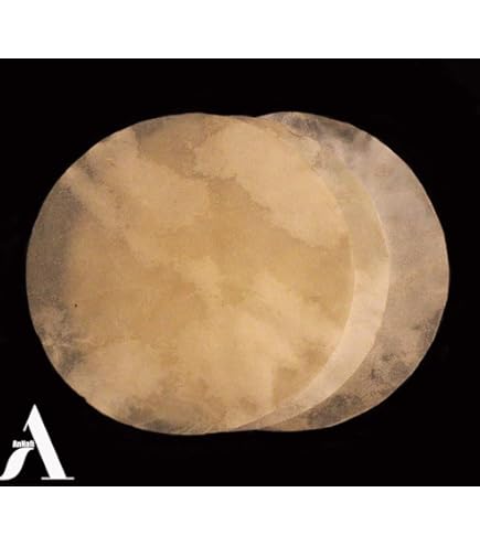 BQLZR Peau De Chèvre Ronde Pour Tambours Beige 35 Cm