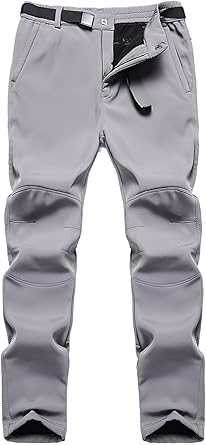 benboy women's outdoor waterproof windproof fleece slim cargo snow ski hiking pants