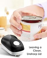 hoyiours Electric Tin Opener Automatic Cordless One Touch Smooth Edge Arthritic view 5