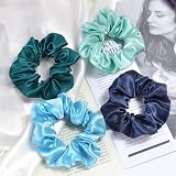 Cehomi 52Pcs Scrunchies Velvet Chiffon Satin Elastic Hair Ties Ponytail Holder view 6
