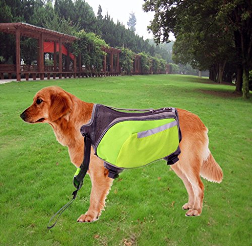 Petroad Dog Backpack Pet Carrier -Adjustable Saddlebag Harness Carrier Dog Accessory for Hiking Traveling Camping Walking, M - Thumbnail 5