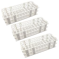 POCOMOCO 3 Pack Plastic Test Tube Rack, 60 Holes