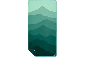 Rumpl Tech Towel Quick-Dry Towel for Travel, Beach, and Camp, Cascade Fade - Green