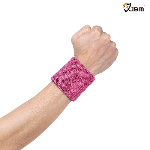 JBM Color Wristband Sweatband for Sports Basketball Football