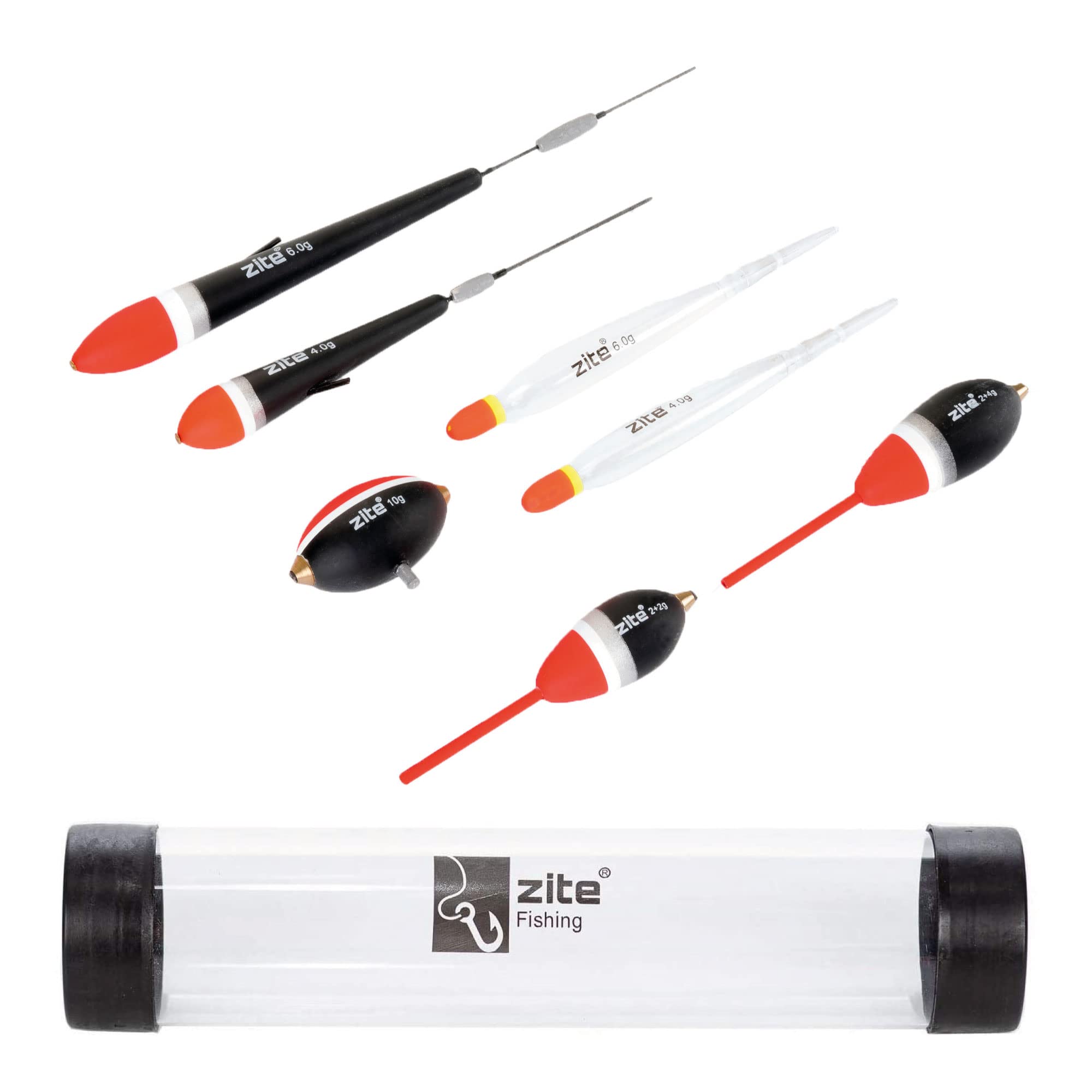Zite Fishing Trout Floats Assortment 7 Pieces - Trout Fishing with Float Tube - Through Float Trout Egg Crystal Floats