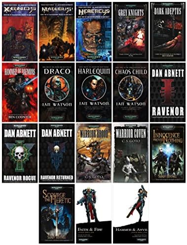 Imperial Inquisition 18 Book Collection: Eisenhorn, Grey Knights, Inquisition War, Ravenor Trilogies plus Deathwatch, Inquisition & Sisters of Battle Duology (Warhammer 40,000 40K 30K Games Workshop)