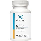 XYMOGEN Cortisolv Cortisol Supplement - Ashwagandha Supplement with L Theanine to Support Healthy Cortisol Levels, Energy, Relaxation and Mental Clarity (60 Capsules)