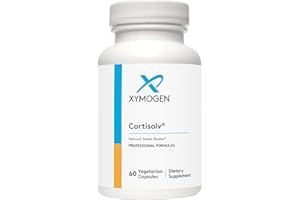 XYMOGEN Cortisolv Cortisol Supplement - Ashwagandha Supplement with L Theanine to Support Healthy Cortisol Levels, Energy, Relaxation and Mental Clarity (60 Capsules)