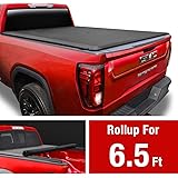 Amazon Com Lund Genesis Roll Up Soft Roll Up Truck Bed Tonneau Cover 96053 Fits 1999 2006 2007 Classic Gmc Sierra Chevrolet Silverado 1500 Classic 6 6 Bed 78 Automotive