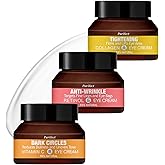 Under Eye Cream Anti Aging – Purifect Anti-Wrinkle Retinol Eye Cream Bundle with Dark Circles Vitamin C & Tightening Collagen Eye-Cream 30 ml Each by Symphony Beauty – Gift Set (3 Items)