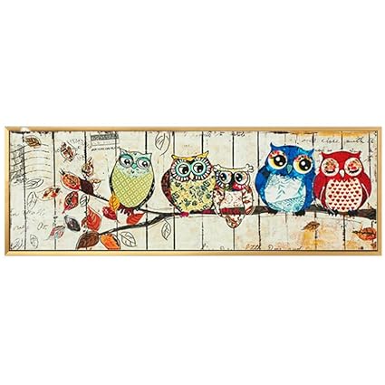 Miss 2 Full Drill Diy 5d Diamond Painting Kits For Adult Five Owl Birds Family Arts Crafts Home Decor 43 3 X 15 7
