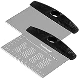 Dough Pastry Bench Cutter Scraper, Ourokhome Stainless Steel Pizza Cutter for Kitchen Baking, Dishwasher Safe, Anti-Wear Lase