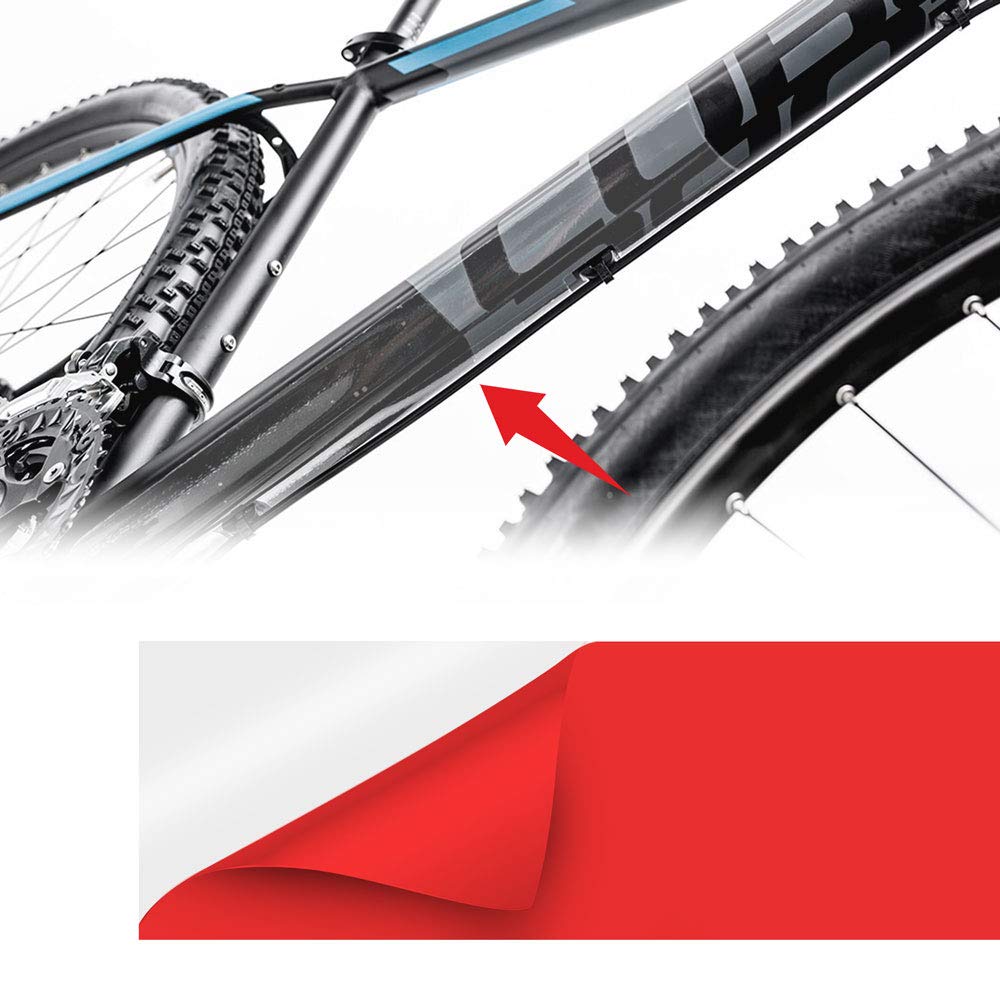 Adhesive Film Scudo Frame for Bike Protection Unisex Adult, Transparent, 8 x 50 cm, Thickness 0.8 mm