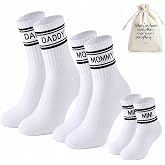 Family Matching Socks for Mom and Dad, Baby Mini, New Parents Gift Set | Mommy Daddy Mini Matching Socks | New Parents | Baby Shower | Baby 0&ndash;2 Years | Soft Cotton Blend