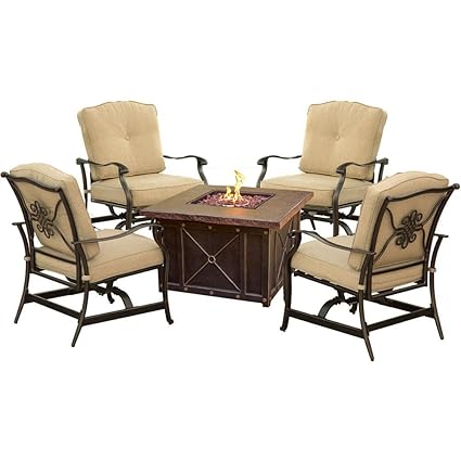 Amazon Com Cambridge Outdoor Bradford 5 Piece Conversation Set