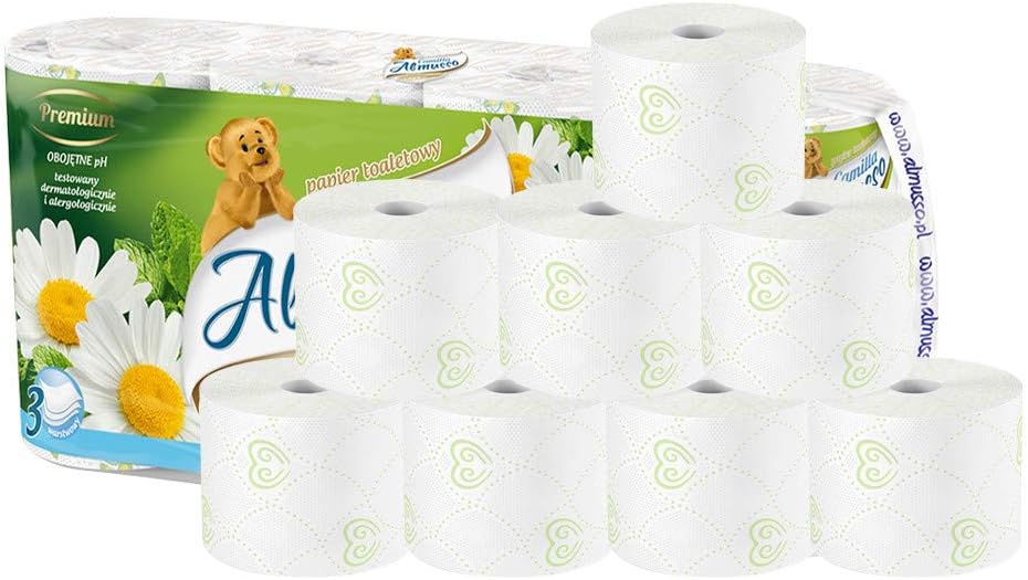 Paper Towel, Multifold Paper Towels by Riforla, Soft & Strong Kitchen Paper Towels, Natural Wood Pulp 3-Layer Toilet Paper, White, Skin-Friendly, None Odor, 115 Sheets Per Roll, 8 Rolls (8 Rolls)