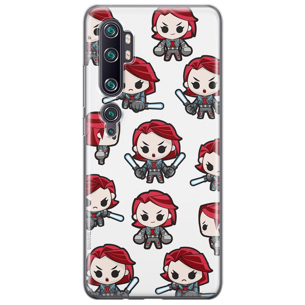 ERT GROUP mobile phone case for Xiaomi MI NOTE 10 / MI NOTE 10 PRO original and officially Licensed Marvel pattern Black Widow 013 optimally adapted to the shape of the mobile phone, case made of TPU