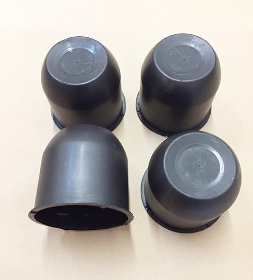 4 Black Trailer Wheel Hub Center Cap 4.25" Diameter Travel
