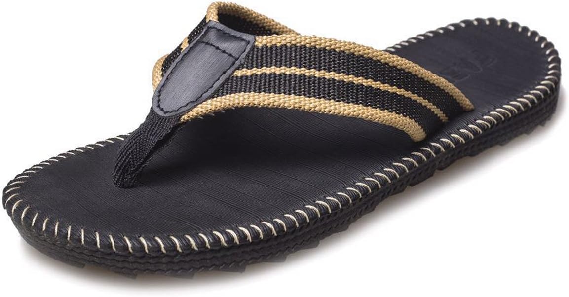 SANLION Men's Comfortable Flip-Flops Thongs Sandals Beach Slippers