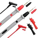 ULTRICS Multimeter Test Leads 1000V 10A Kit with 2 Clips Nickel Tips