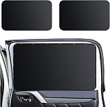 ZATOOTO Car Side Window Shades Magnetic Sunshades 2PCS Black Universal