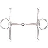 Korsteel Stainless Steel Full Cheek Snaffle Bit