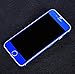 Toeoe 6/6s (4.7'') High-Strength and Super-Thin Tough Metallic Film Sticker Full Body Protector Skin + Ultra Clear Front Screen Protector for iPhone 6/6s Blue