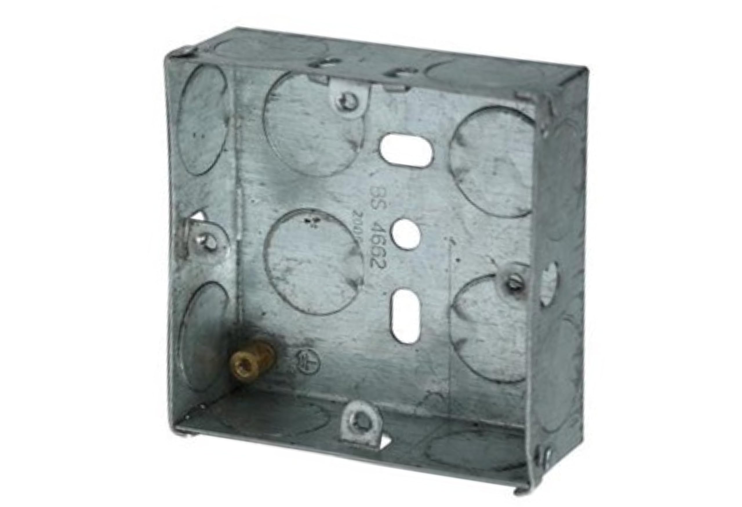 SHPELEC® Metal Back Box 1 Gang 2 Gang 25mm 35mm 47mm (1 Gang 25mm - 10 Pack)