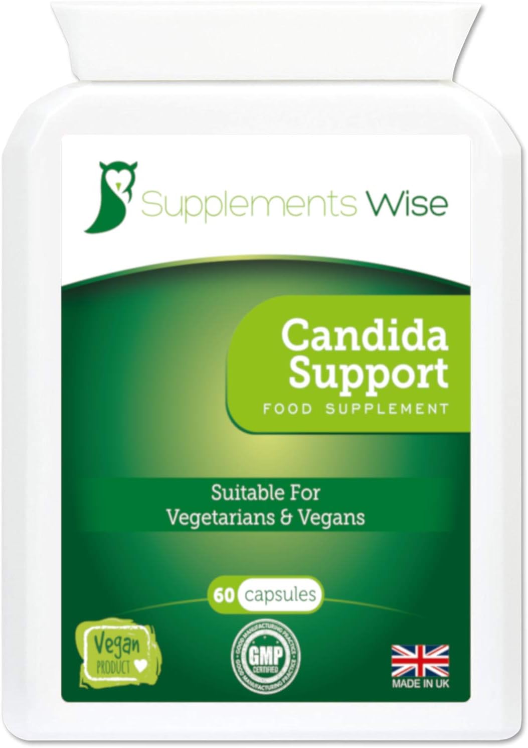 Candida Support Capsules (60) Yeast Infection Treatment for Women and Men Powerful Thrush