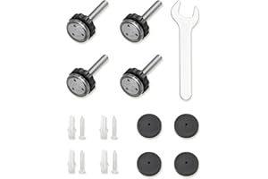 COMOMY Spindle rods and Wall Cups for COMOMY Pet Gate (Black) (Black)