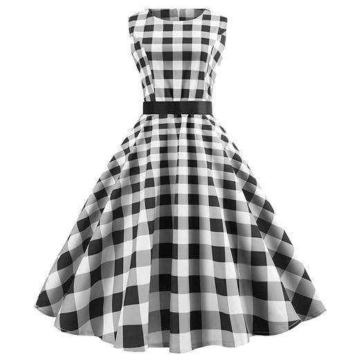 plaid homecoming dress