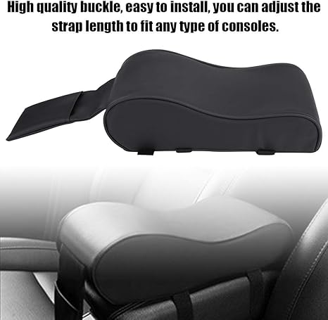 KIMISS Almohadilla de Reposabrazos universal de cuero [Espuma de memoria] - Estera auto del amortiguador - Cubiertas con bolsillo para celular: Amazon.es: Coche y moto