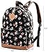 School Bookbags for Girls, Floral Backpack College Bags Women Daypack by Veenajo