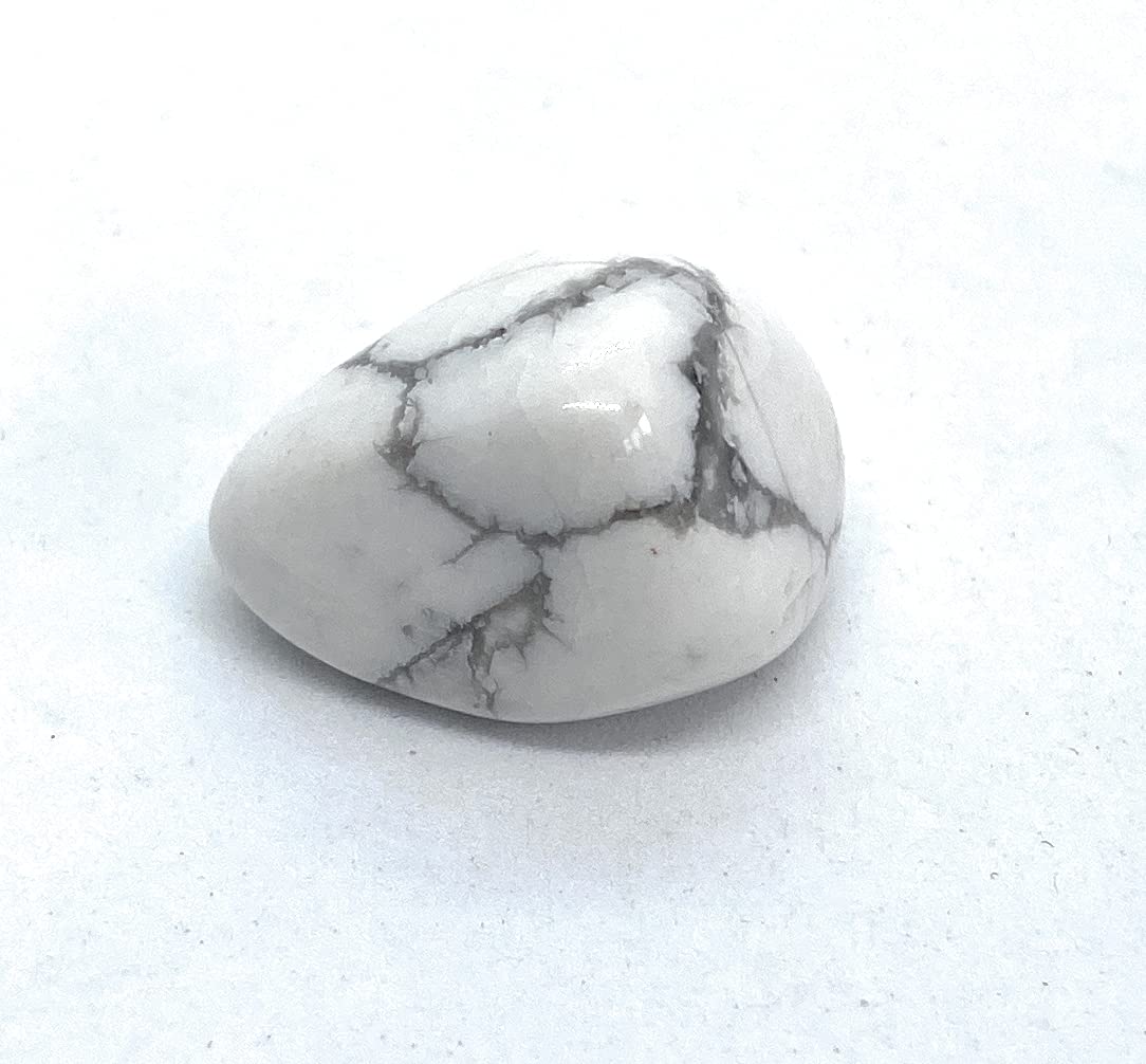 Howlite White Medium Tumble Stone - 1 Pc