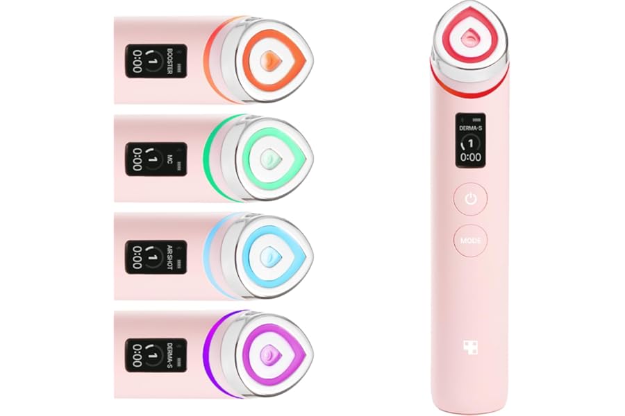 medicube Age-R Booster Pro Pink | 6-in-1 Real Glass Glow Beauty Massager | Looking Glass Skin | Korean Skin Care