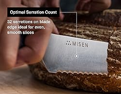 Misen Serrated Bread Knife – High-Carbon Japanese