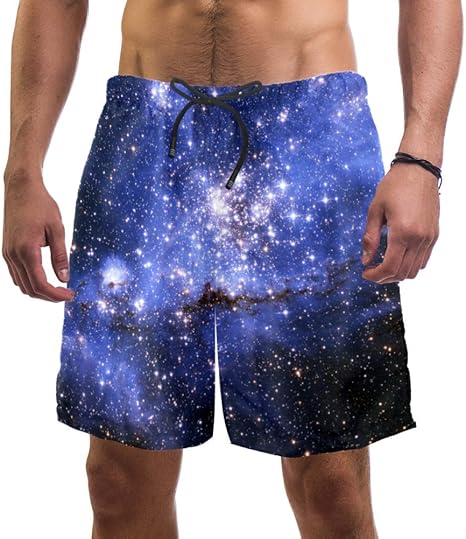 Bañador Hombre Nebulosa púrpura Traje de Baño Secado Rápido Short de