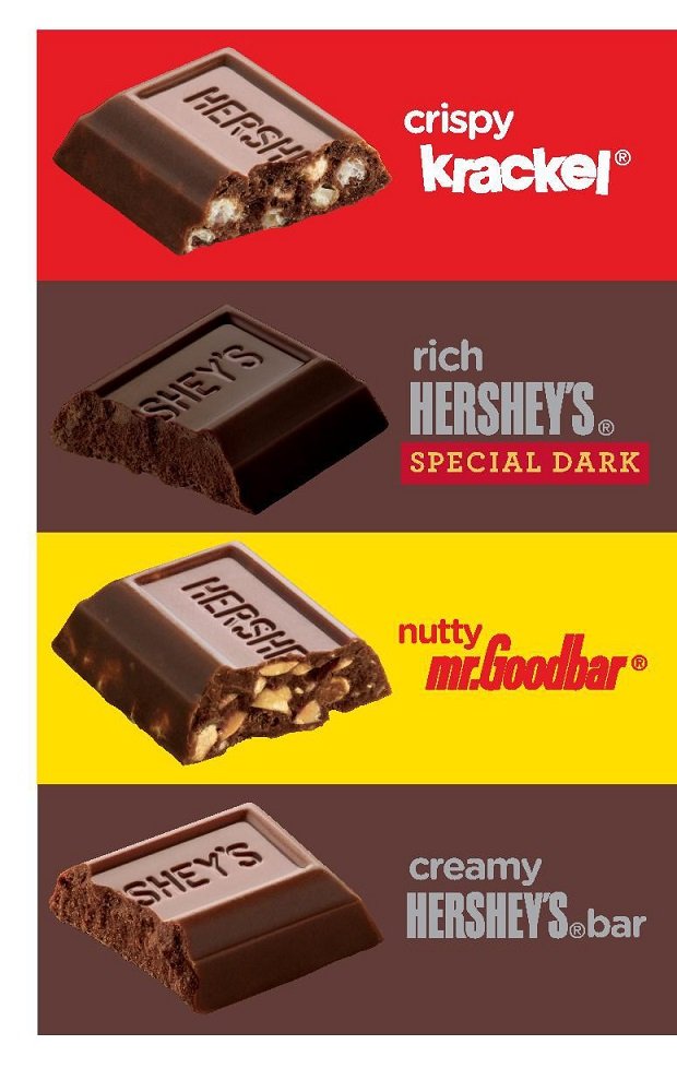 HERSHEY'S Chocolate Candy Bar Assortment, Miniatures (Hershey's