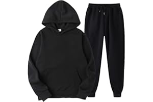 JMMSlmax Unisex 2 PC Sweatsuit Set Jogger Sweatpants Men Women Oversized Long Sleeve Hoodie Pullover Sweatshirt Tracksuit