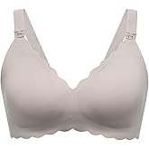 Momcozy Nursing Bras for Breastfeeding, Jelly Strip Support Comfort Maternity Bra, Seamless Soft Wirefree Pregnancy Bra