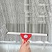 Coavas Adjustable-Window-Squeegee Squeak-Free Hand Shower Car Glass Windows Cleaner with Adjustable Double Edged Aluminium and Flexible Rubber Blades, 11.8”