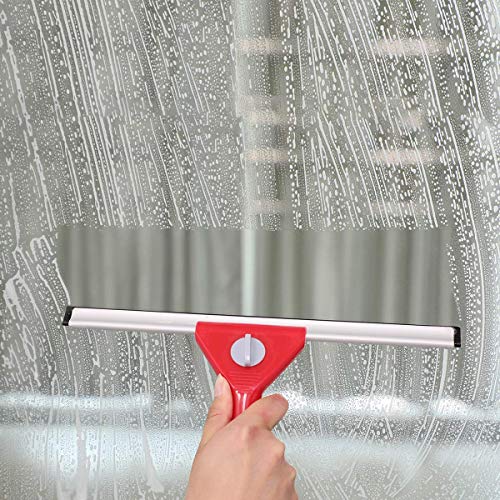 image for Coavas Adjustable-Window-Squeegee Squeak-Free Hand Shower Car Glass Wi