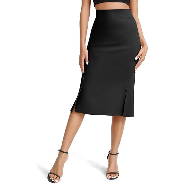 Amazon.com: ZXIHZF Women's Classic Below Knee Pencil Skirt