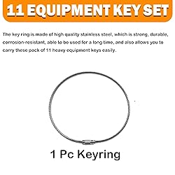 11 Heavy Equipment Master Keys Construct Machine