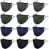 MAZJOYDAY Washable Reusable Cloth Face Masks for Women Men - Breathable Face Mask with Nose Wire and Filter Pocket for Adult